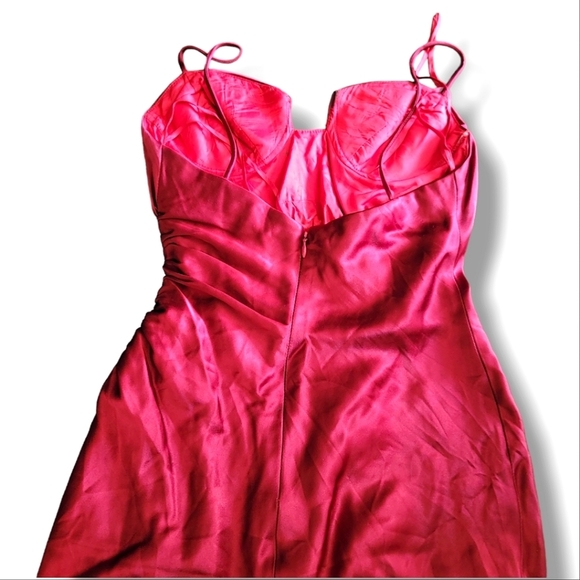 Selina Designer Red‎ Sexy Bodycon Mermaid Ball Gown Prom Dress Size XS - Picture 10 of 13
